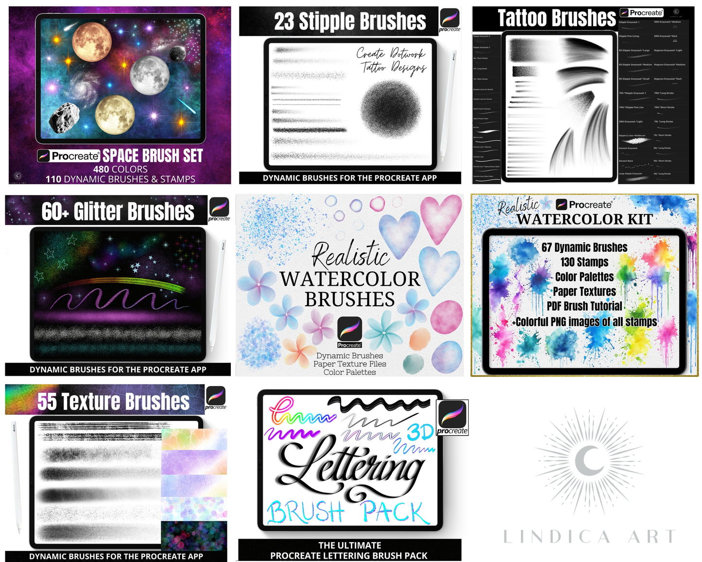 Procreate Stamp Brushes All-in-One BIG BUNDLE