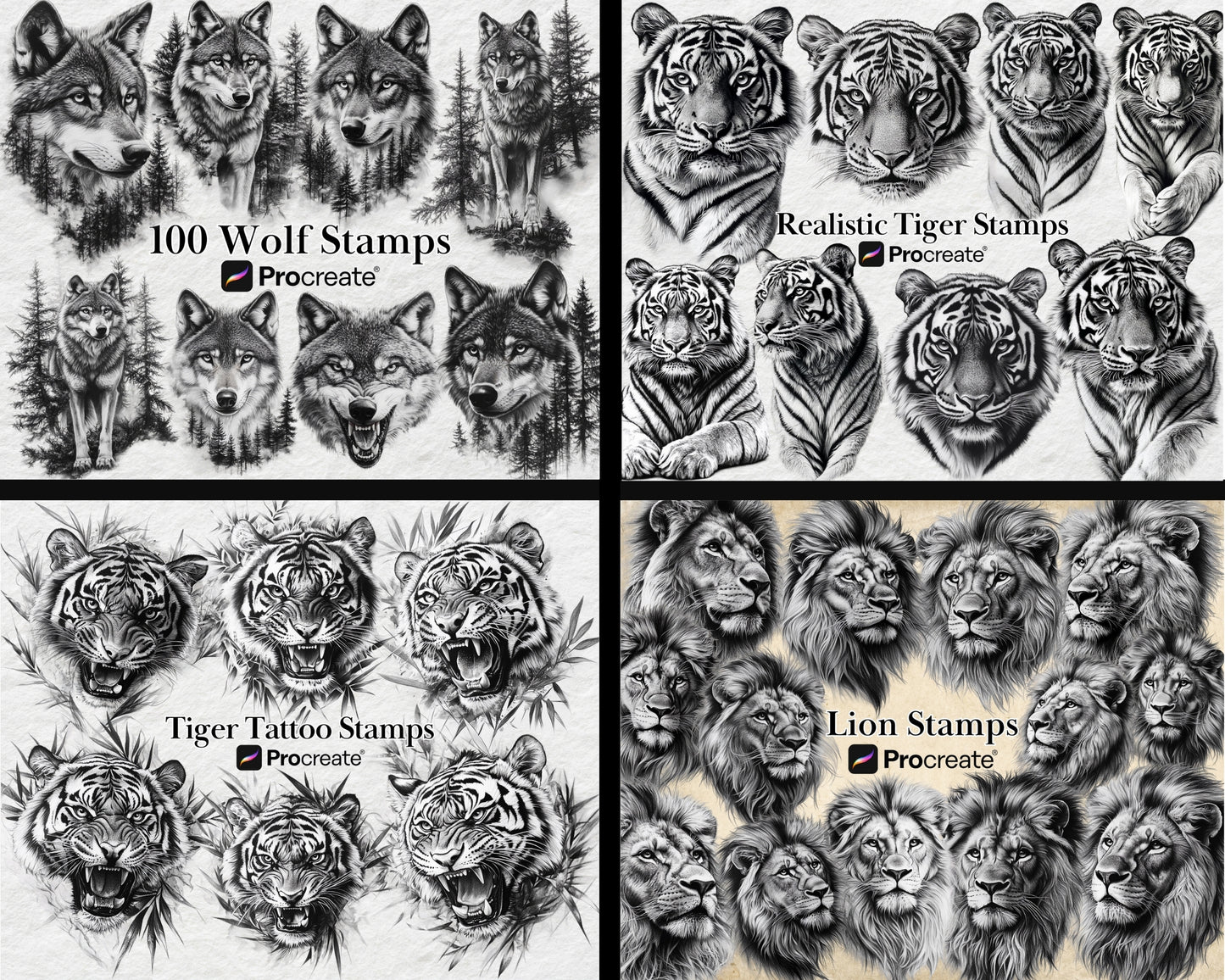 Procreate Tattoo Bundle Brushes & Stamps