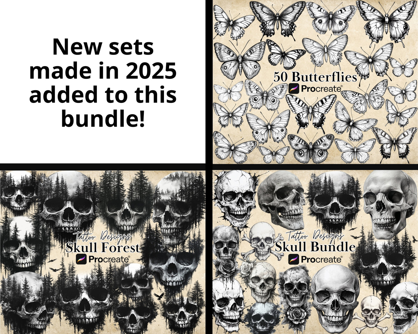 Procreate Tattoo Bundle Brushes & Stamps