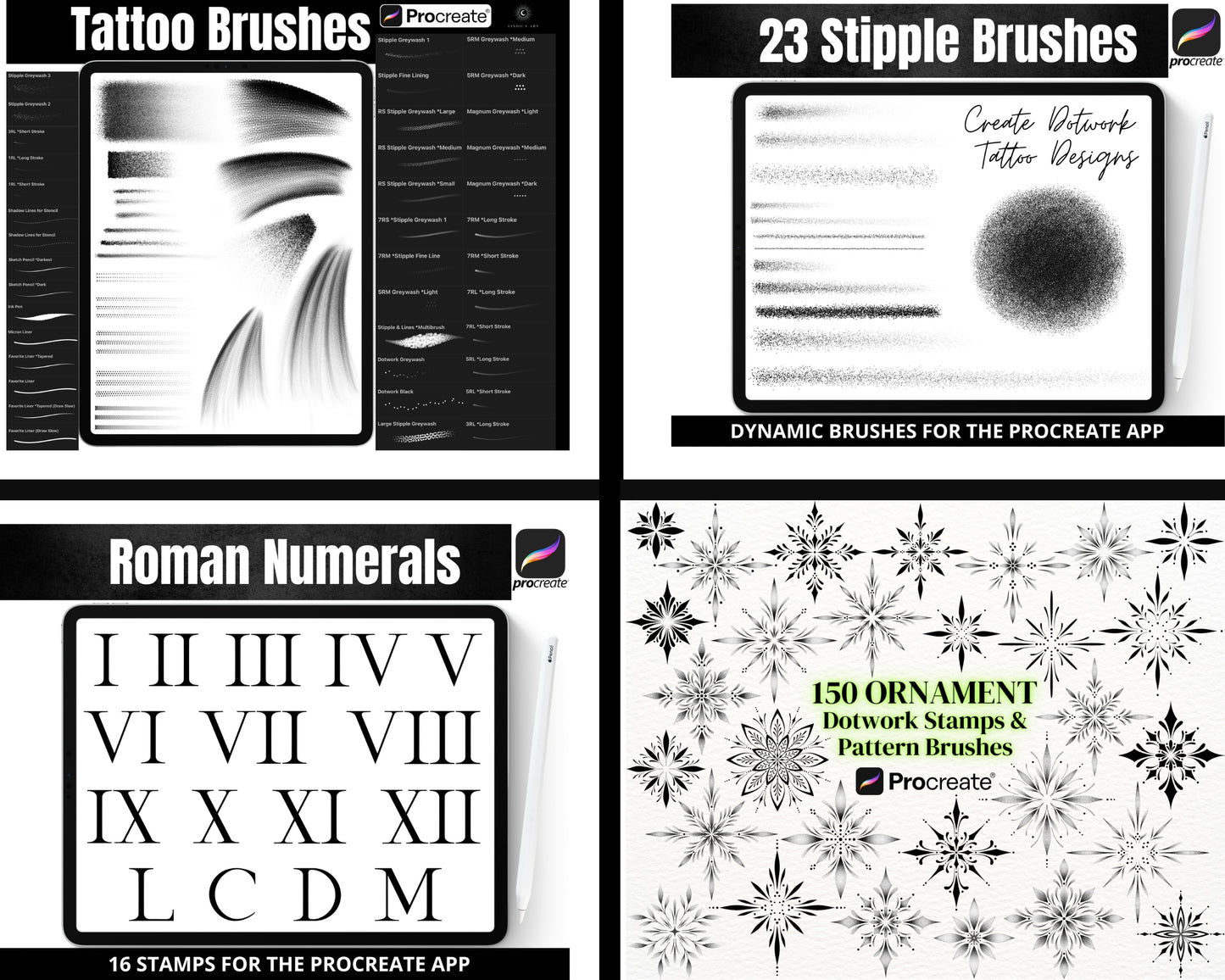 Procreate Tattoo Bundle Brushes & Stamps