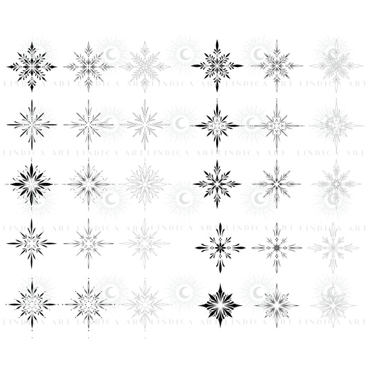 Digital stamps and ornament pattern brushes for the Procreate app. Includes a bundle of dotwork ornamental mandala tattoo designs and stencils