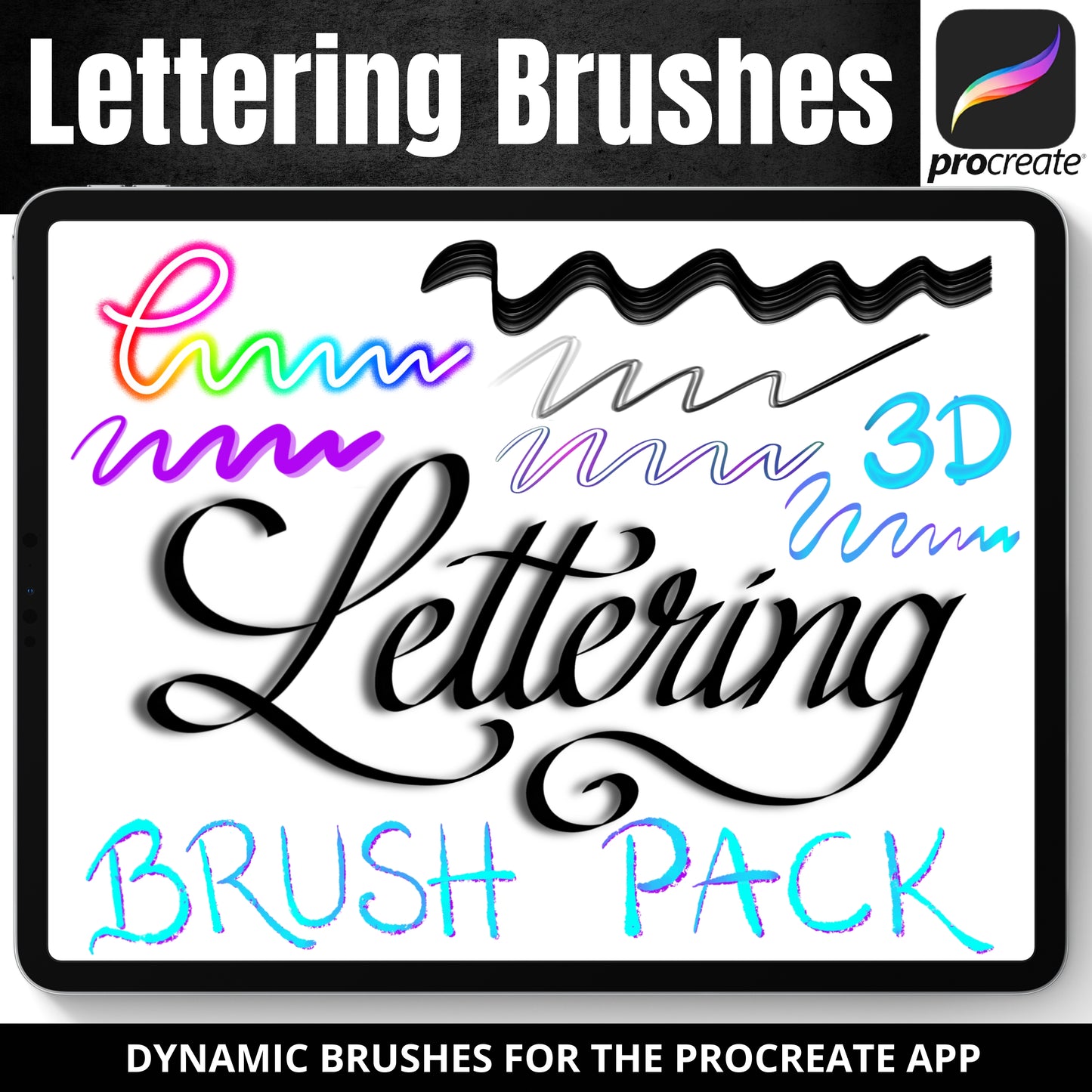 Procreate Lettering Brush Pack