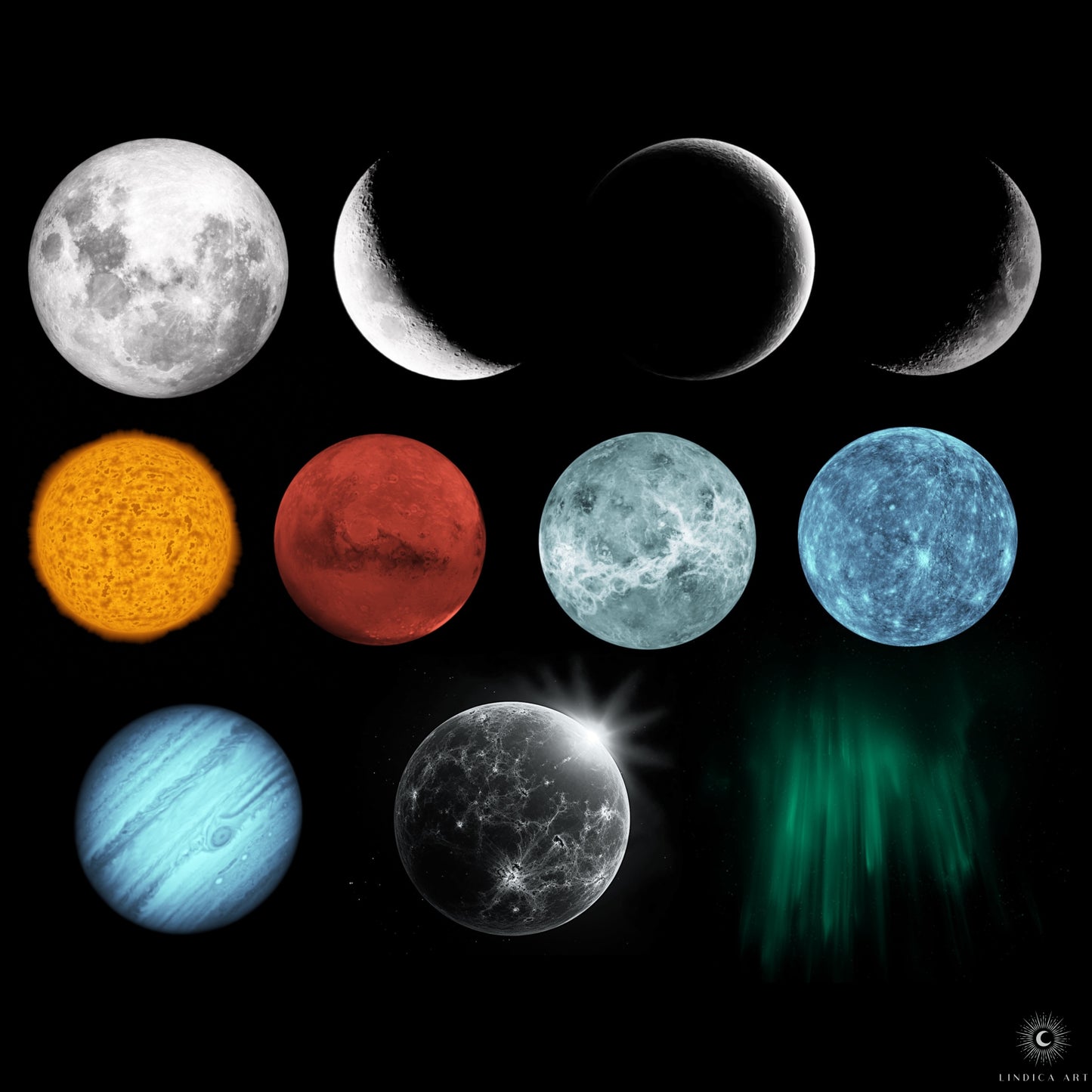 Procreate Space Brush Set - Cosmic Digital Brushes