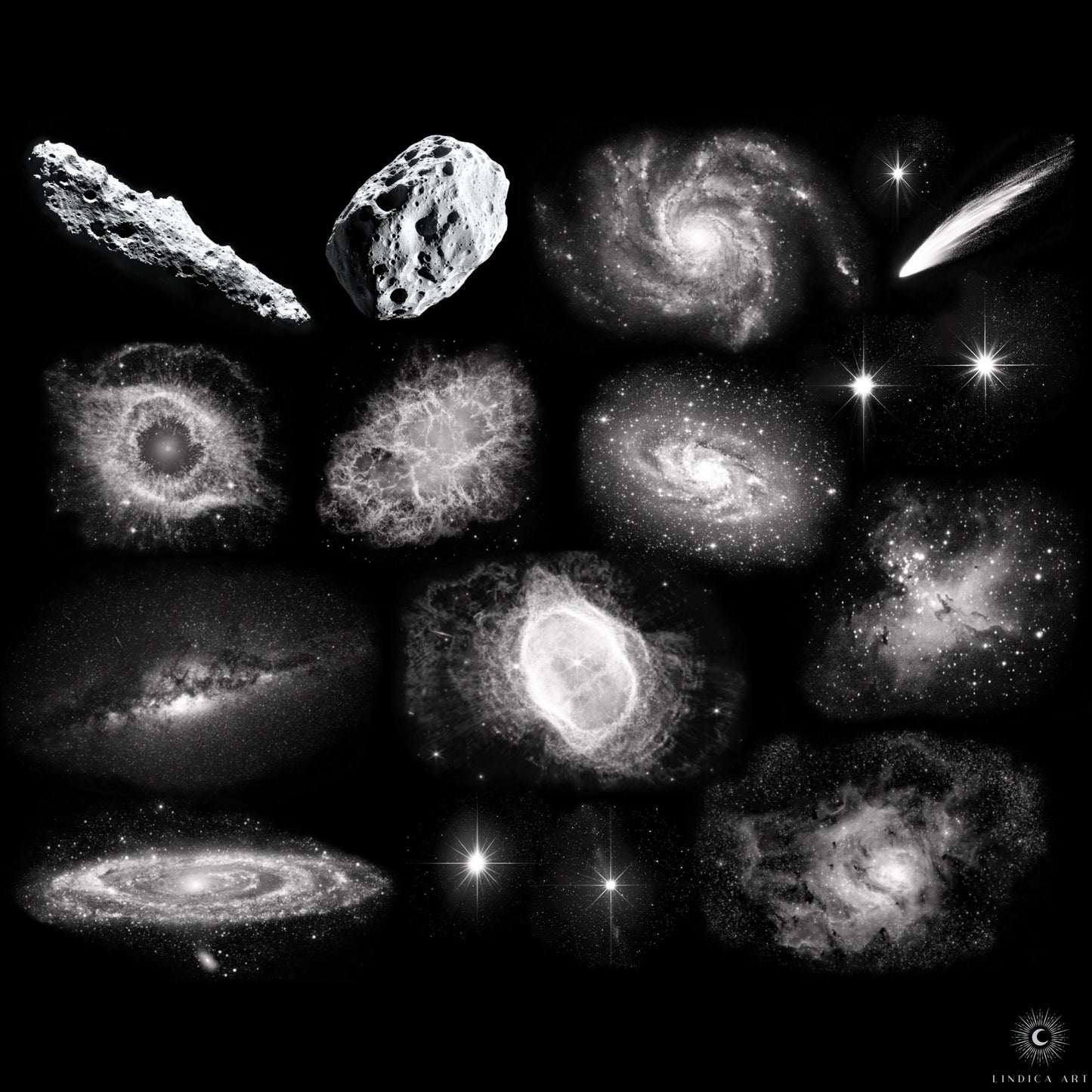 Procreate Space Brush Set - Cosmic Digital Brushes
