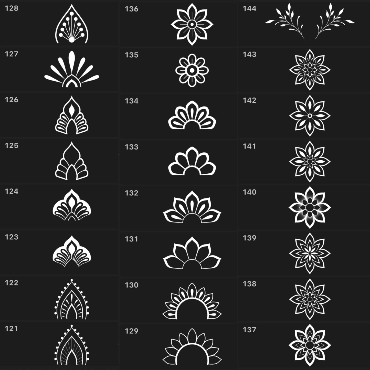 Procreate Build your own Ornamental / Mandala Tattoo Design 3rd Edition