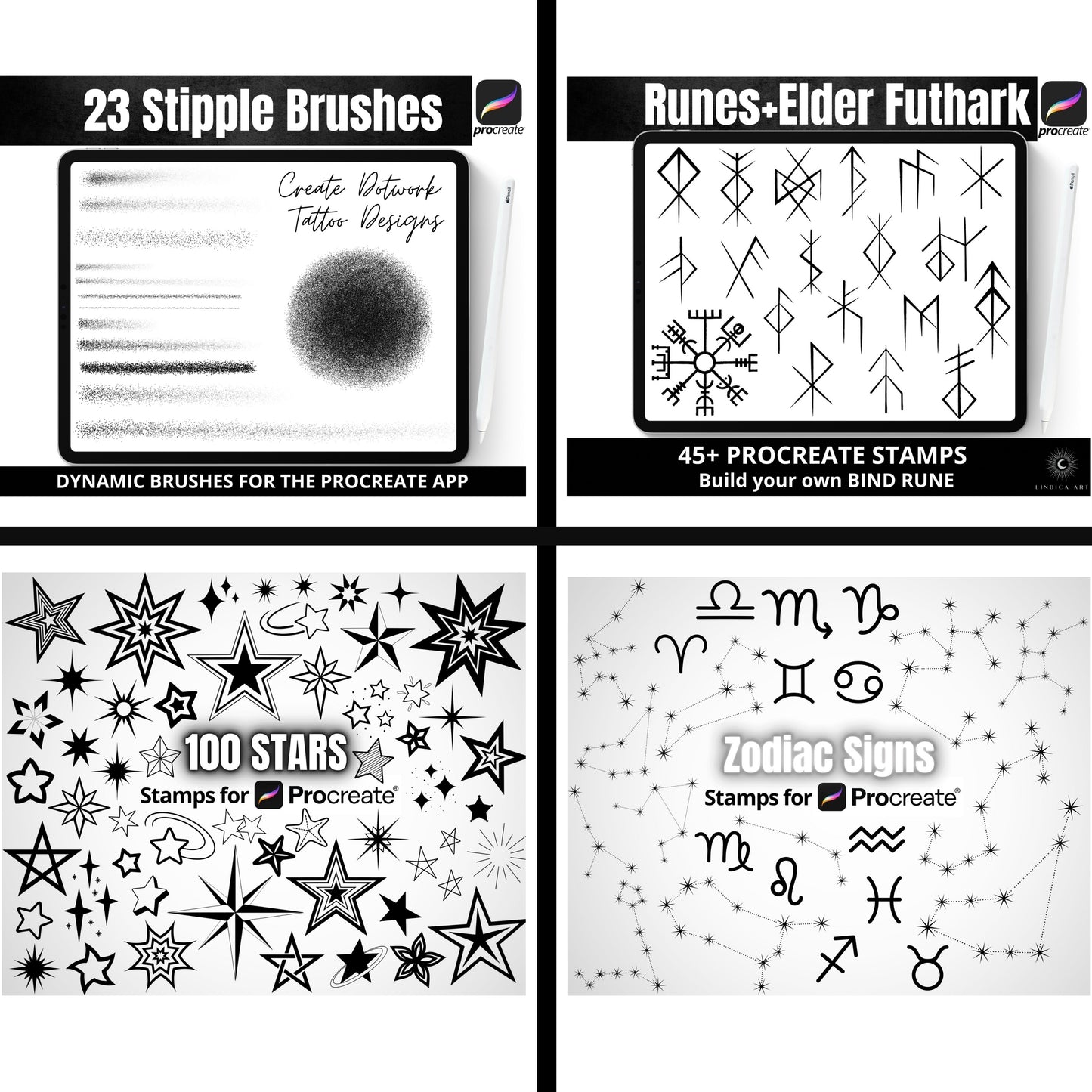 Procreate Stamp Brushes All-in-One BIG BUNDLE