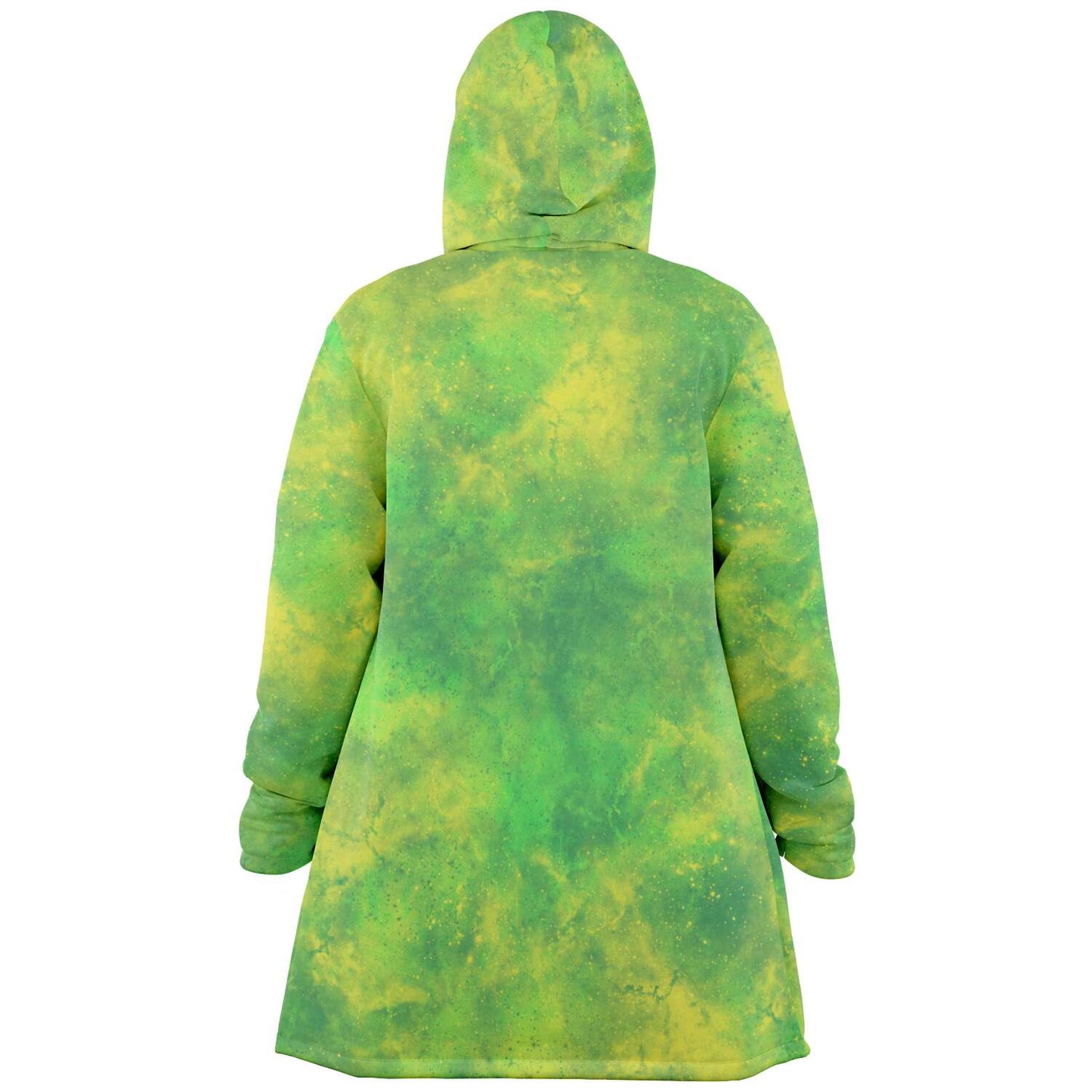 Fleece Hoodie Jacka - Lime Grön