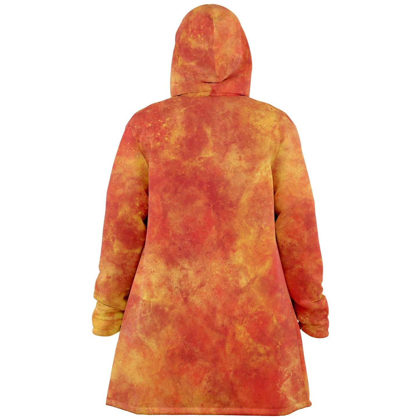 Fleece Hoodie Jacka - Orange