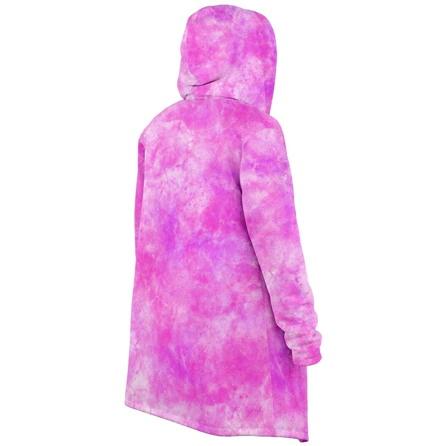 Fleece Hoodie Jacka - Rosa