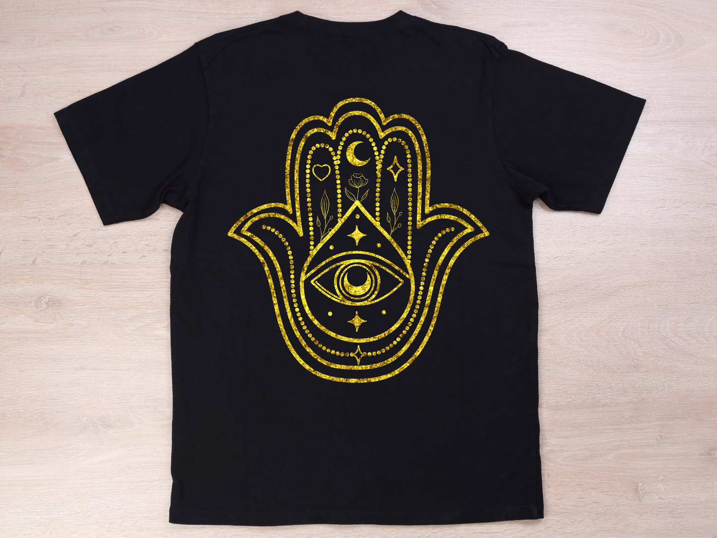 T-Shirt Hamsa Hand Guld