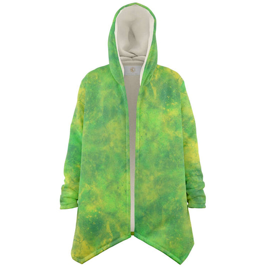 Fleece Hoodie Jacka - Lime Grön