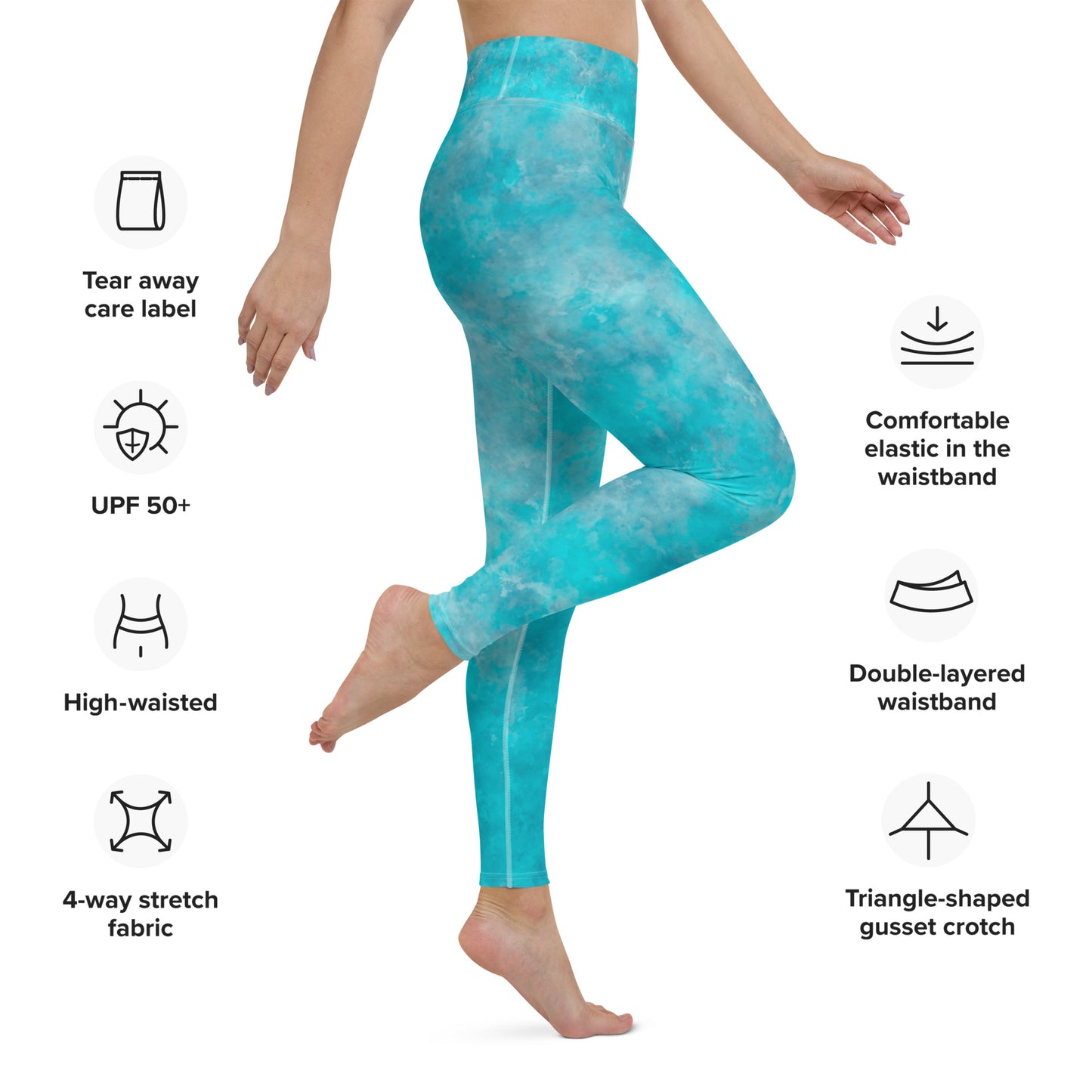 Yoga Leggings - Turkos