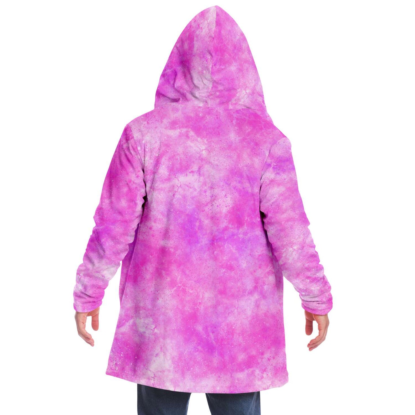 Fleece Hoodie Jacka - Rosa