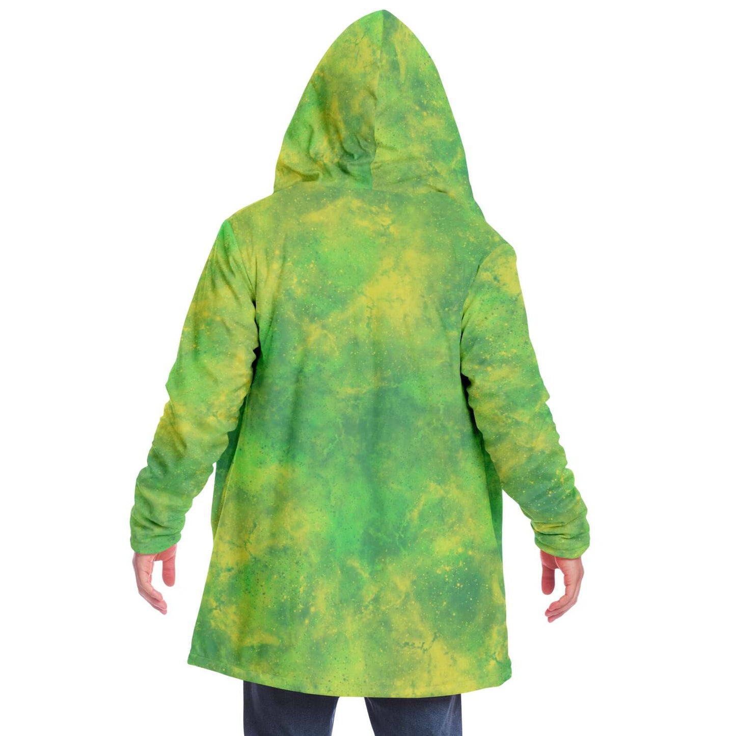 Fleece Hoodie Jacka - Lime Grön