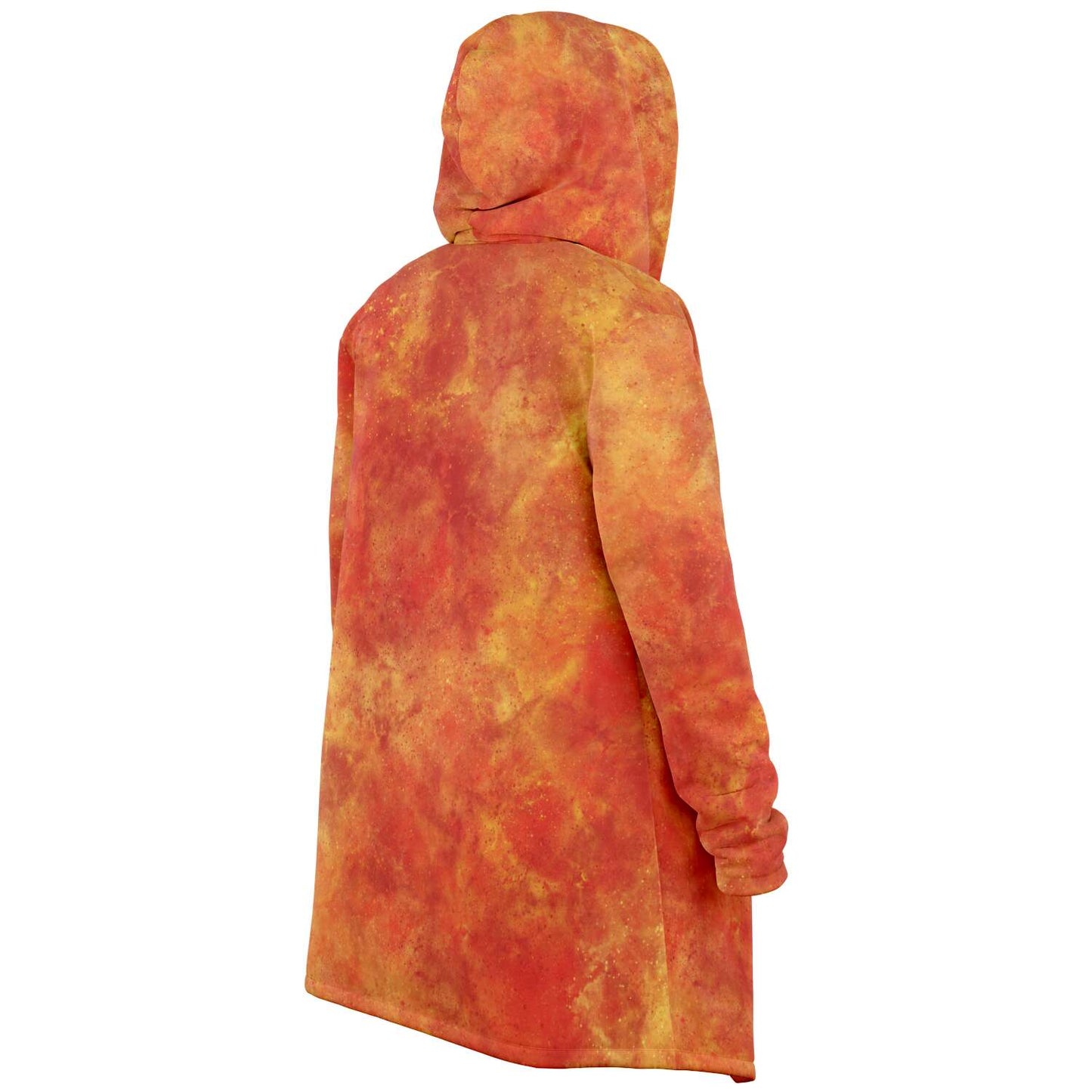 Fleece Hoodie Jacka - Orange