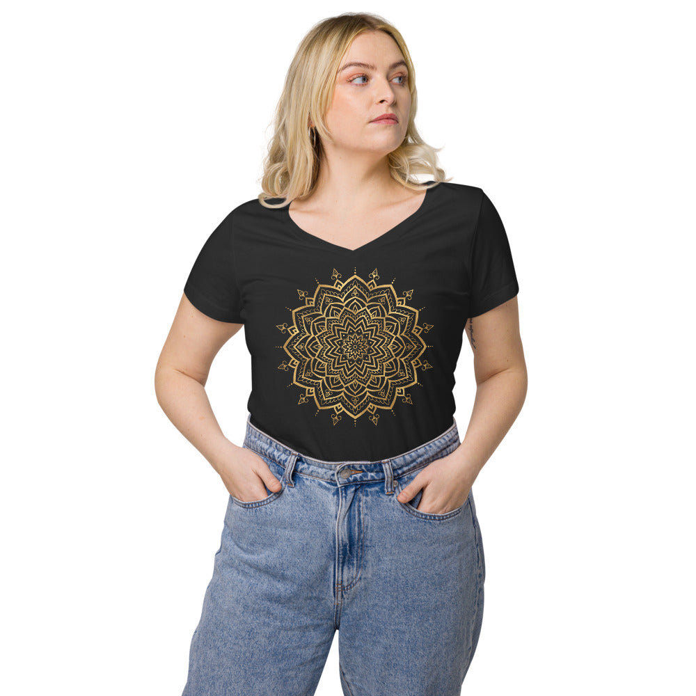 Women’s fitted v-neck t-shirt