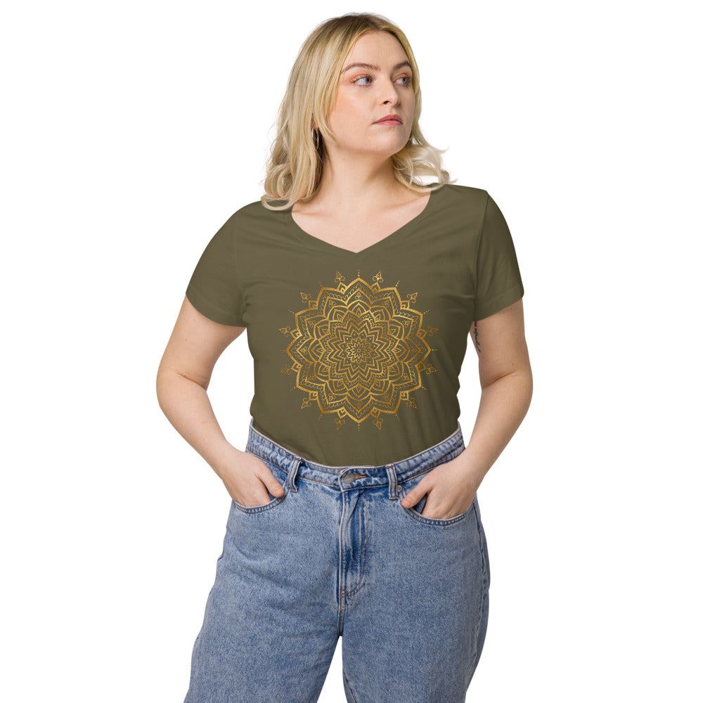 Women’s fitted v-neck t-shirt