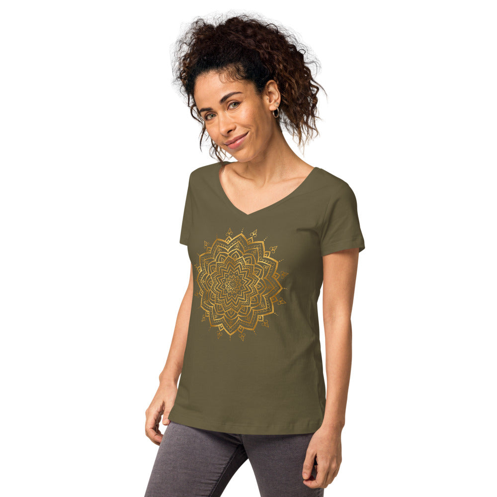 Women’s fitted v-neck t-shirt