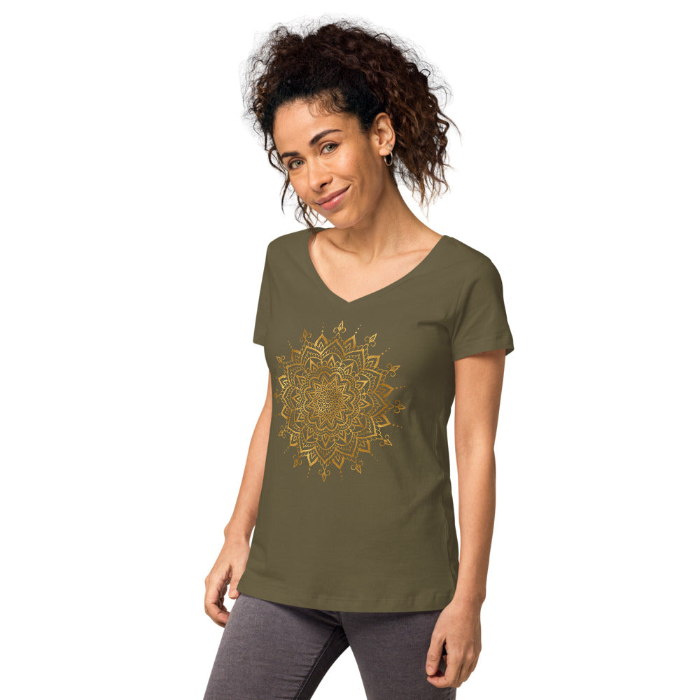 Women’s fitted v-neck t-shirt