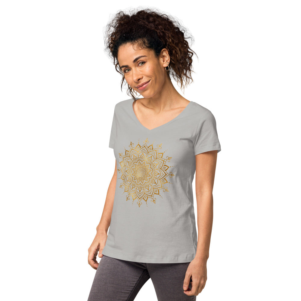 Women’s fitted v-neck t-shirt