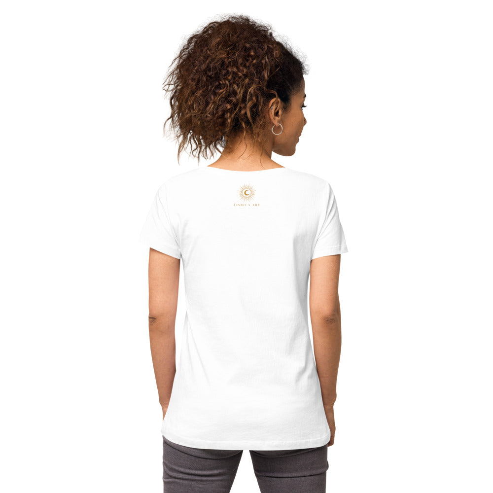 Women’s fitted v-neck t-shirt