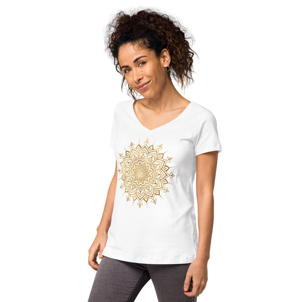 Women’s fitted v-neck t-shirt