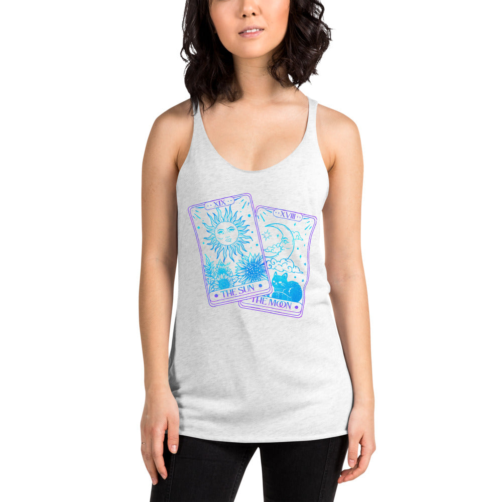 Racerback Tank Top - Sun Moon Tarot Cards