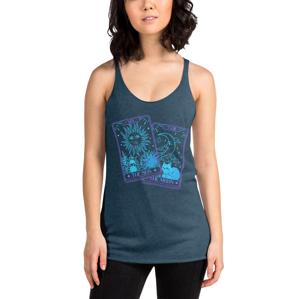 Racerback Tank Top - Sun Moon Tarot Cards