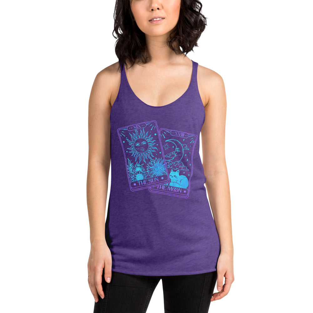 Racerback Tank Top - Sun Moon Tarot Cards